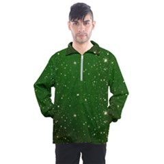 Background-star -green Men s Half Zip Pullover by nateshop