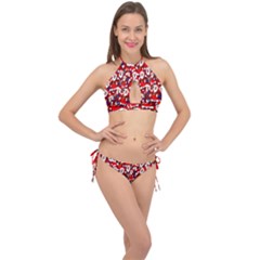 Nicholas Cross Front Halter Bikini Set