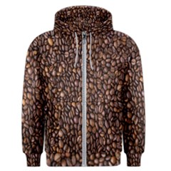 Coffee Beans Food Texture Men s Zipper Hoodie by artworkshop