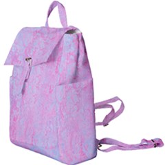  Texture Pink Light Blue Buckle Everyday Backpack by artworkshop