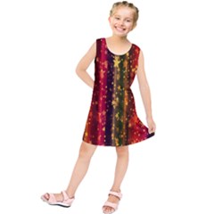 Background Stars Pattern Wallpaper Christmas Kids  Tunic Dress by artworkshop