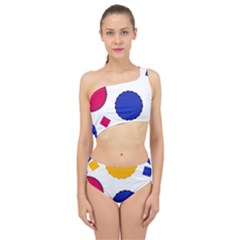 Circles Spliced Up Two Piece Swimsuit by nateshop