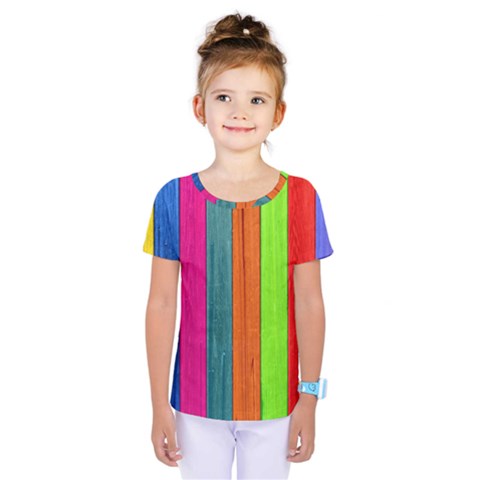 Wood Calor Kids  One Piece Tee by nateshop