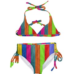 Wood Calor Kids  Classic Bikini Set by nateshop