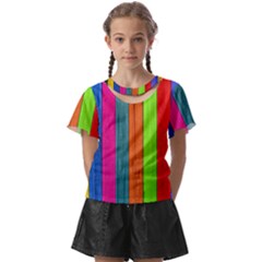 Wood Calor Kids  Front Cut Tee by nateshop