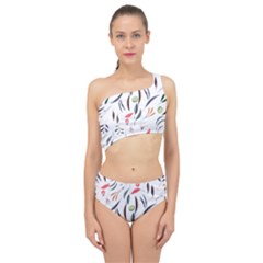 Watercolor-fruit Spliced Up Two Piece Swimsuit