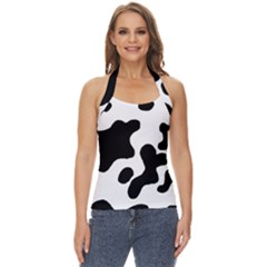 Cow Pattern Basic Halter Top by BangZart