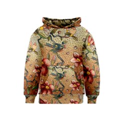 Flower Cubism Mosaic Vintage Kids  Pullover Hoodie