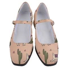 Llamas Pattern Women s Mary Jane Shoes by Jancukart