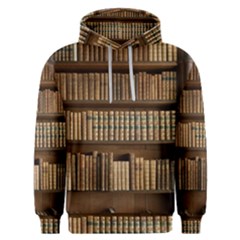 Books Bookcase Old Books Historical Men s Overhead Hoodie by Amaryn4rt