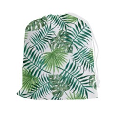 Leaves Background Wallpaper Pattern Drawstring Pouch (2xl)