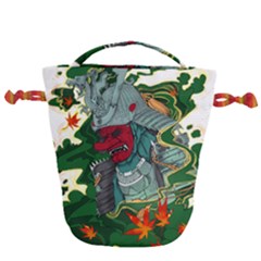 Armor Japan Maple Leaves Samurai Drawstring Bucket Bag