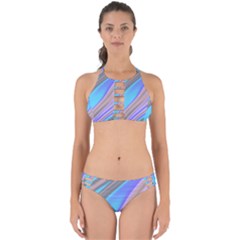 Wave Abstract Texture Design Perfectly Cut Out Bikini Set by Amaryn4rt