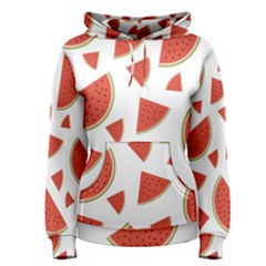 Watermelons Fruits Tropical Fruits Women s Pullover Hoodie