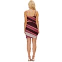 Wave Texture Design Pattern Art Wrap Tie Front Dress View4