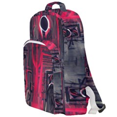 Stranger Things Fantasy Dark  Red Double Compartment Backpack by Amaryn4rt