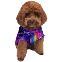 Purple Drawing Digital Art Dog T-shirt