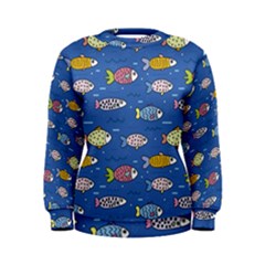 Sea Fish Blue Submarine Animals Women s Sweatshirt by Amaryn4rt