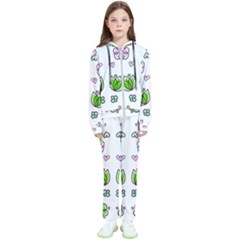 Floral Art Design Pattern Drawing Kids  Tracksuit by Amaryn4rt