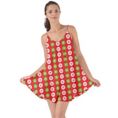 Festive Pattern Christmas Holiday Love The Sun Cover Up by Amaryn4rt