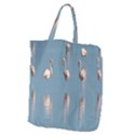 Flamingo Birds Plumage Sea Water Giant Grocery Tote View2