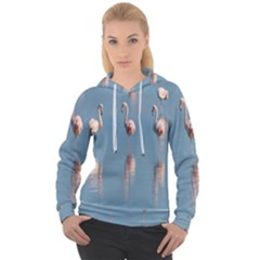 Flamingo Birds Plumage Sea Water Women s Overhead Hoodie by artworkshop