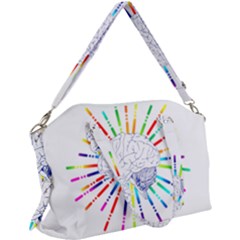 Brain Icon Star Biology Abstract Canvas Crossbody Bag