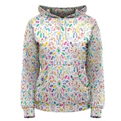 Flowery Floral Abstract Decorative Ornamental Women s Pullover Hoodie by artworkshop