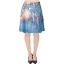 Frost Winter Morning Snow Season White Holiday Velvet High Waist Skirt View1