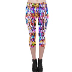 Abstract Background Blur Capri Leggings  by artworkshop