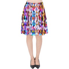 Abstract Background Blur Velvet High Waist Skirt by artworkshop