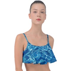 Surface Abstract Background Frill Bikini Top