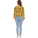 Orange Slices Cross Sections Pattern Women s Lightweight Cropped Hoodie View4