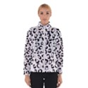 Black And White Leopard Print Jaguar Dots Women s Bomber Jacket View1