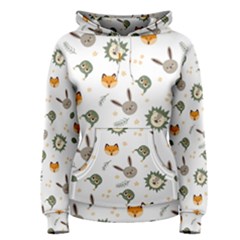 Rabbit, Lions And Nuts  Women s Pullover Hoodie by ConteMonfrey