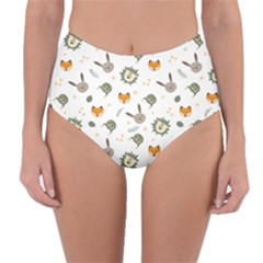 Rabbit, Lions And Nuts  Reversible High-waist Bikini Bottoms by ConteMonfrey