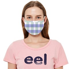 Blue And Green Plaids Cloth Face Mask (adult)