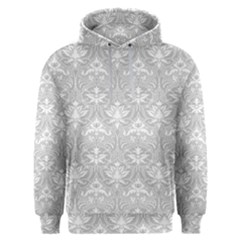 Grey Lace Decorative Ornament - Pattern 14th And 15th Century - Italy Vintage Men s Overhead Hoodie