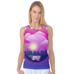 Landscape Illustration Illustrator Women s Basketball Tank Top