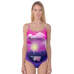 Landscape Illustration Illustrator Camisole Leotard  by Wegoenart