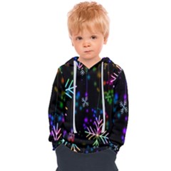 Snowflakes-star Calor Kids  Overhead Hoodie