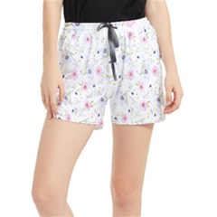 Background-flower Beatiful Women s Runner Shorts