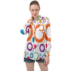 Wallpaper Long Sleeve Satin Shirt