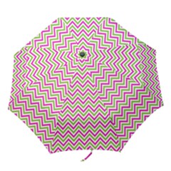 Mave,chevron,white,navi,purple Folding Umbrellas