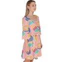 Ice-cream Velour Kimono Dress View3