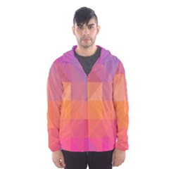 Illustration Geometric Pattern Design Graphic Men s Hooded Windbreaker by Wegoenart