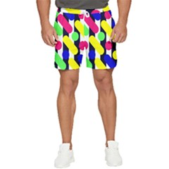 Illustration Geometric Form Circle Line Pattern Men s Runner Shorts by Wegoenart