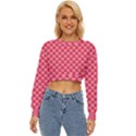 Valentine Lobe Hearts Background Seamless Tile Lightweight Long Sleeve Sweatshirt View1