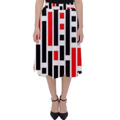 Illustration Background Geometric Pattern Classic Midi Skirt by Wegoenart