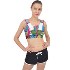 Im Fourth Dimension Colour 30 V-back Sports Bra by imanmulyana